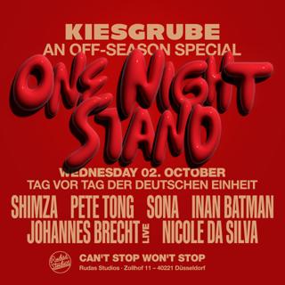 Kiesgrube Off Special With Shimza, Pete Tong, Sona, Inan, Johannes Brecht Live, Nicola Da Silva