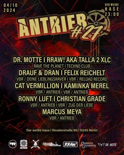 Antrieb #27 / Volume Berlin W// Dr Motte & Rraw Aka Talla2Xlc