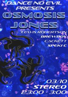 Dance No Evil Launch Party: Osmosis Jones Scottish Debut