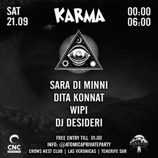 KarmA - techno party by @atomicaprivateparty