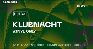 Pan Klubnacht - Vinyl Only