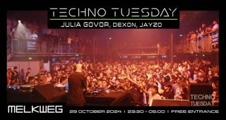 Techno Tuesday Amsterdam, Julia Govor, Dexon, Jayzo