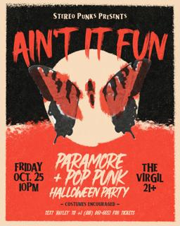 Ain'T It Fun: Paramore + Pop Punk Halloween Party