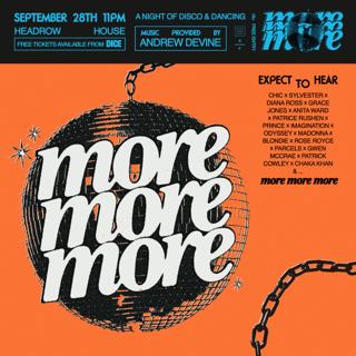 More, More, More - A Night Of Disco & Dancing