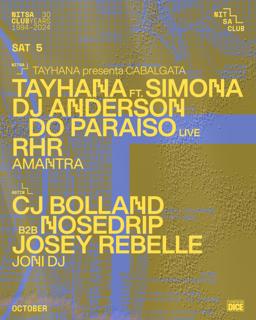 Tayhana Ft Simona · Dj Anderson Do Paraíso Live · Rhr / Cj Bolland B2B Nosedrip · Josey Rebelle