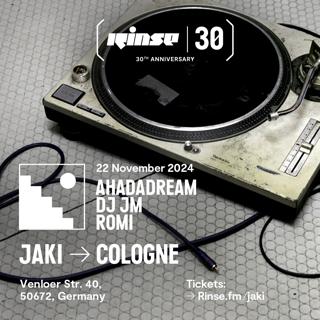 Jaki Presents Rinse Fm 30 Years Feat. Ahadadream, Dj Jm, Romi