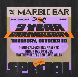 Manager'S Special - Marble Bar'S 9 Year Anniversary, Part 1