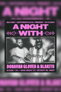 A Night With Donavan Glover & Blakito