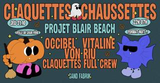 Projet Blair Beach • Claquettes Chaussettes Halloween Night