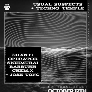 Usual Suspects + Techno Temple Present