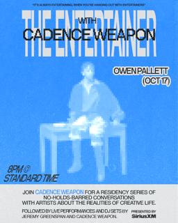 The Entertainer With Cadence Weapon Featuring Owen Pallett And Jeremy Greenspan  