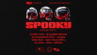 Spooky @ Waldorf Hotel ☽ W/ Sunflwr (La) Dj Poolboi (Berlin), Dj Houseplants (Ny), Venetta 