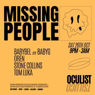 Missing People: Oren / Babybel B2B Babyg + Residents