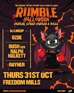 Rumble Halloween - Garage, Speed Garage & Bass