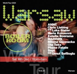 Boiler Room: Warsaw