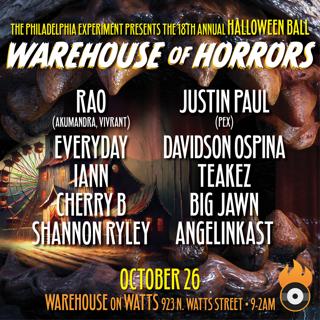 The Philadelphia Experiment Presents The 18Th Annual Halloween Ball ~ Warehouse Of Horrors