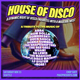 House Of Disco - A Night Of Classic Disco & Modern House Anthems