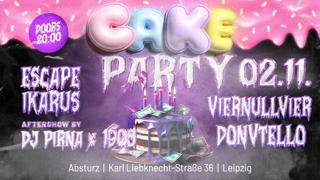 Bagage Presents Cake Party