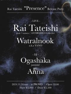 Rai Tateishi 'Presence' Release Party