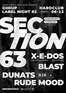 Giidup Label Night #2 - Section 63 & X-E-Dos