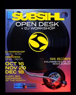 Subsihl: Open Desk + Dj Workshop