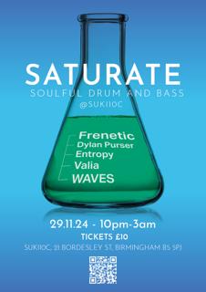 Saturate Events Presents Frenetic + More! - 29/11/24