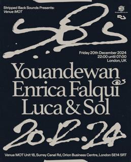 Stripped Back Sounds Presents: Youandewan & Enrica Falqui