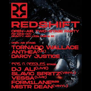 Redshift X Pins 'N Needles Pres: Tornado Wallace, Anthea (Uk), Darcy Justice, Dj Ali (Live)  