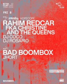 Somoslas: Rahim Redcar Fka Christine And The Queens Pres. Hopecore / Bad Boombox