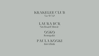 Krakelee Club With Laura Bcr, Oskø & Paula Koski