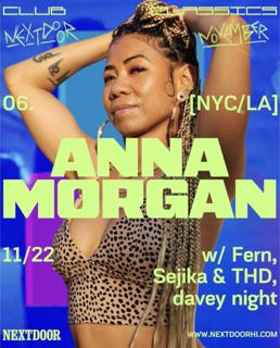 Club Classics Presents: Anna Morgan – Nextdoor, Honolulu