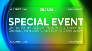 Special Event: World-Famous Edm Dj Secret Act