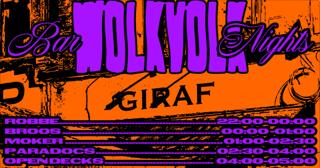 Wolkvolk Bar Nights: De Giraf