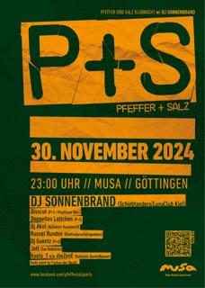 P+S Klubnacht / With Dj Sonnenbrand