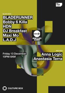 Drum & Bass Klubben: Bladerunner / Anna Logic / Anastasia Terra