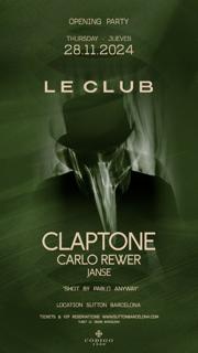 Claptone At Le Club Opening