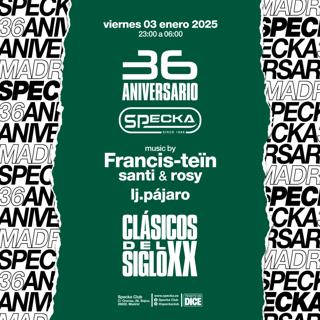 36 Aniversario @ Speckaclub