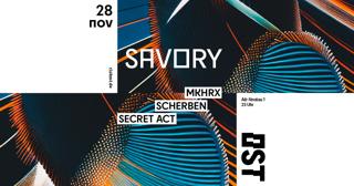 (5€) Savory - Techno Every Thursday