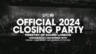 Milkshake, Ministry Of Sound: Closing Party 2024