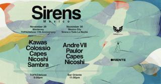 Sirens Monterrey: Kawas, Colossio, Capes, Nicoshi, Sambra