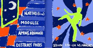 Distrikt: Nativo (Live), Mooglee (Ptr), Blanco B2B Amine