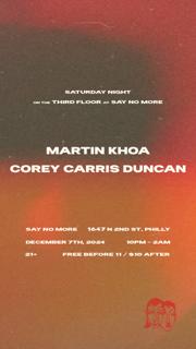 Martin Khoa & Corey Carris Duncan