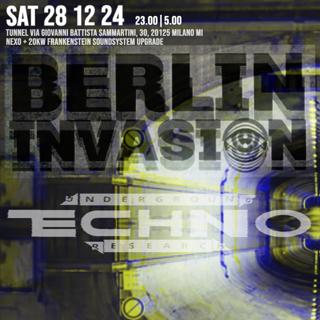 Berlin Invasion X Underground Techno Research