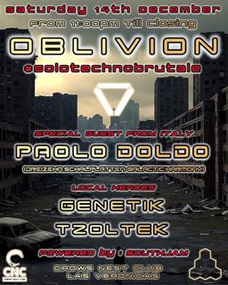 Oblivion #Solotechnobrutale Prexmas Edition @Paolo Doldo