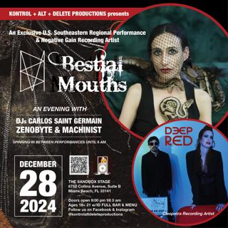 Bestial Mouths With Special Guest Deep Red Ebm-Synthpop-Industrial-Exclusive Show