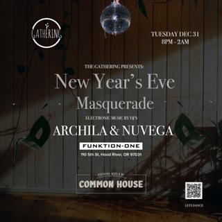 New Years Eve Masquerade Gathering Party