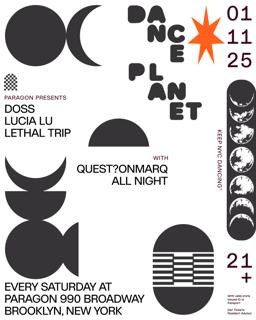 Dance Planet: Doss, Lucia Lu, Lethal Trip + Quest?Onmarq (All Night)