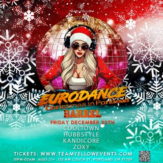 Team Yellow: Eurodance Christmas Portland At Barrel Room [Former Whiskey Bar]