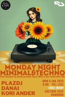 Monday Night: Minimal&Techno Vinyl Sessions By Plazdj Presents Danai (Mtl) & Kori Ander(Mtl/Kr)