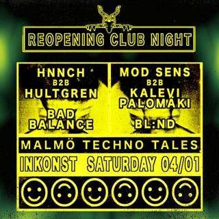 Inkonst Club Night: Malmö Techno Tales Showcase